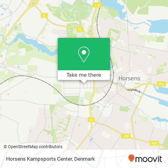 Horsens Kampsports Center map