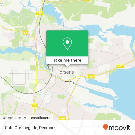 Cafe Grønnegade map