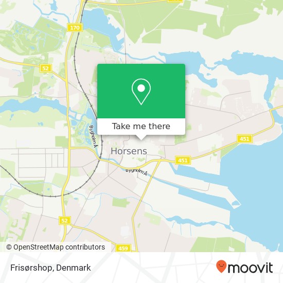 Frisørshop map