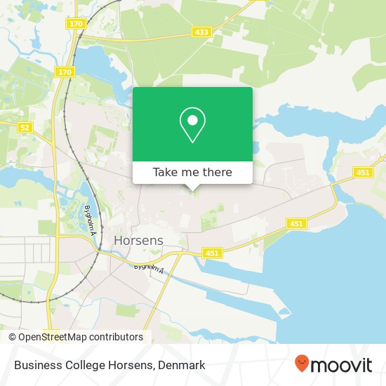 Business College Horsens map