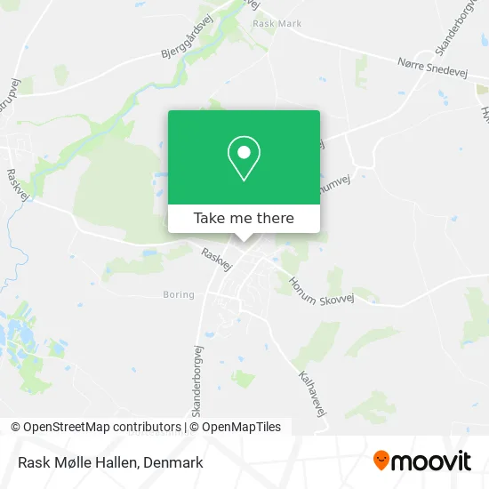 Rask Mølle Hallen map