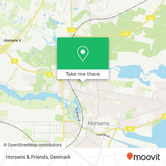 Horsens & Friends map