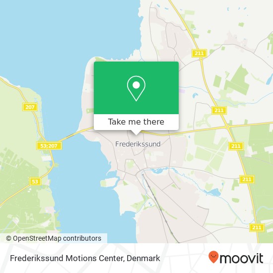 Frederikssund Motions Center map