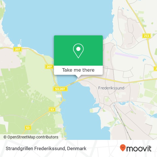 Strandgrillen Frederikssund map