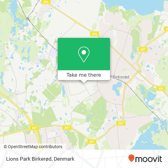 Lions Park Birkerød map