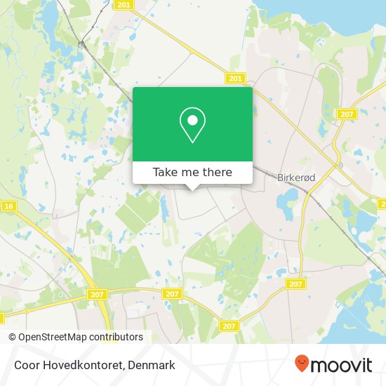 Coor Hovedkontoret map