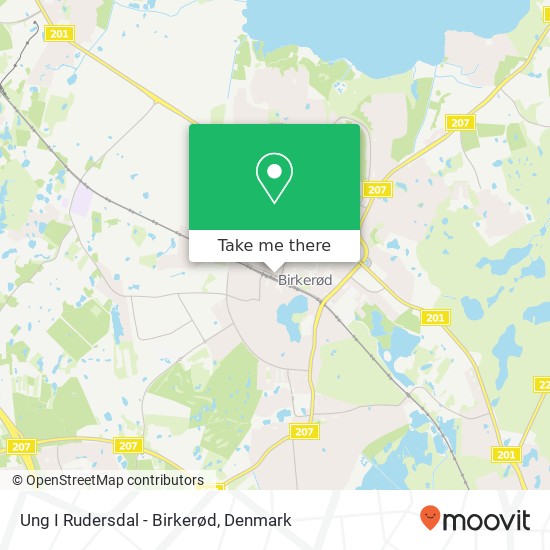 Ung I Rudersdal - Birkerød map