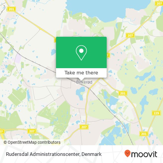 Rudersdal Administrationscenter map