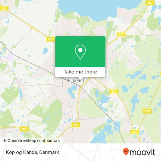 Kop og Kande map