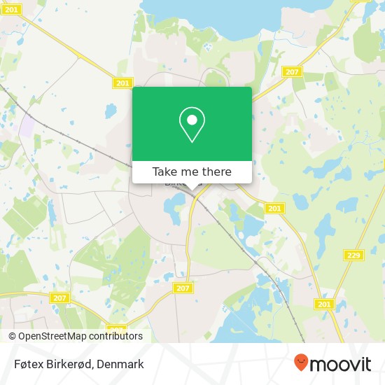 Føtex Birkerød map