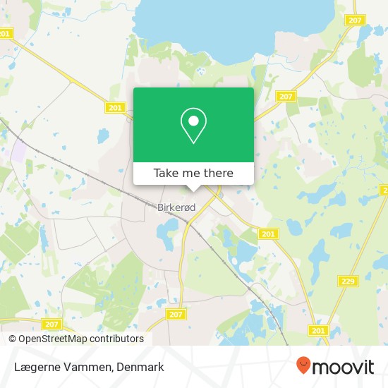 Lægerne Vammen map