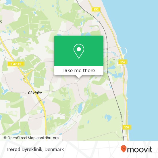 Trørød Dyreklinik map