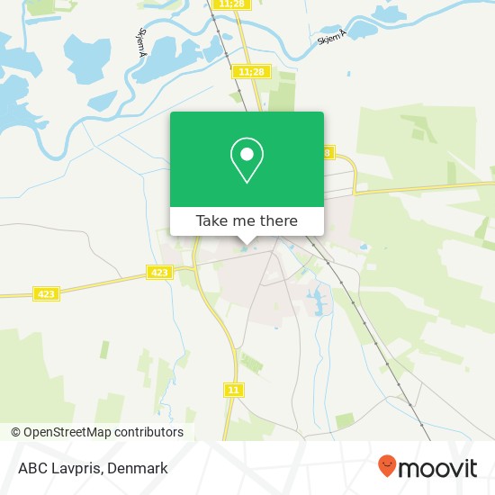 ABC Lavpris map