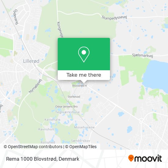 Rema 1000 Blovstrød map