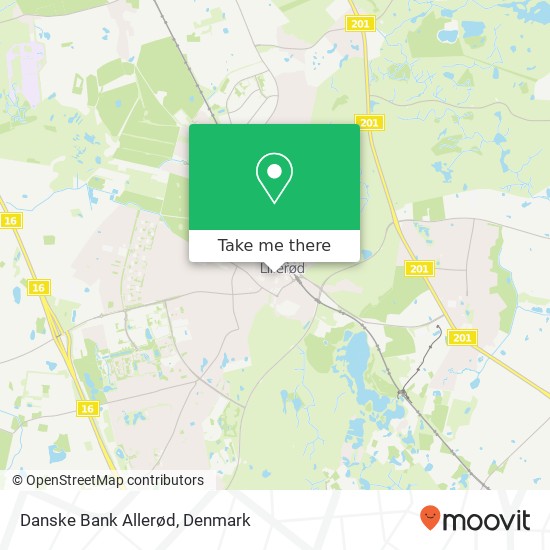 Danske Bank Allerød map