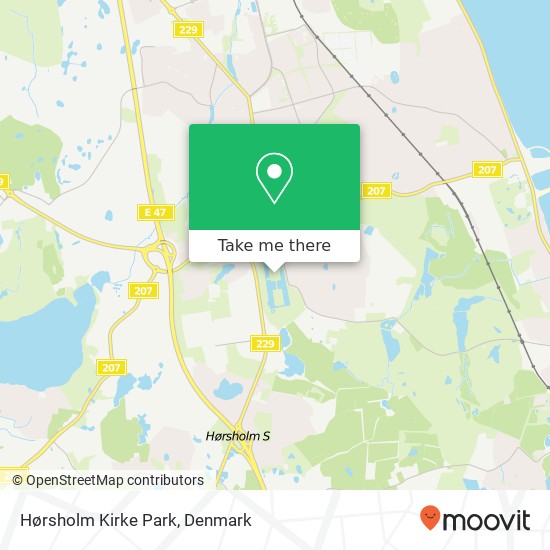 Hørsholm Kirke Park map
