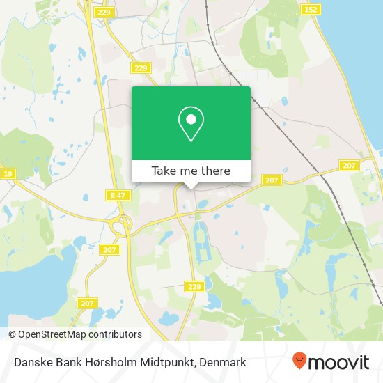 Danske Bank Hørsholm Midtpunkt map