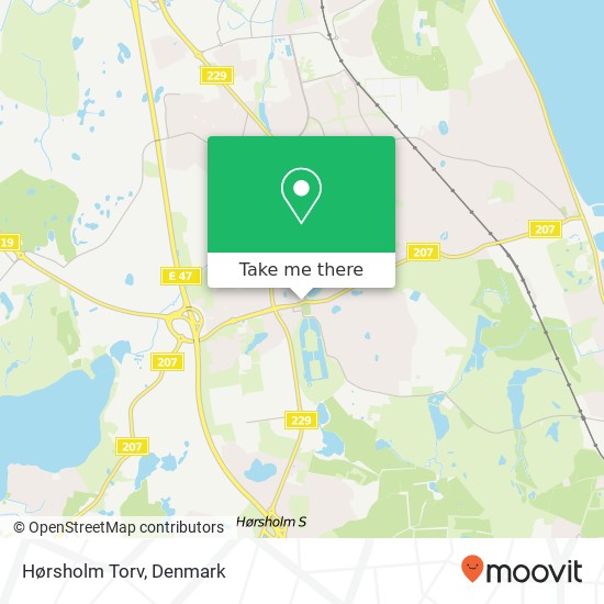 Hørsholm Torv map