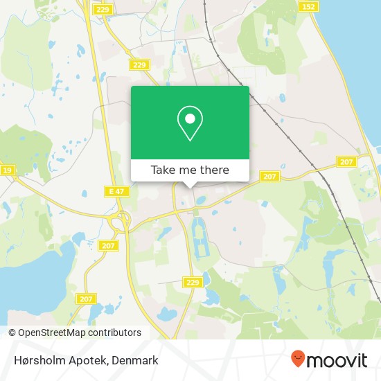 Hørsholm Apotek map