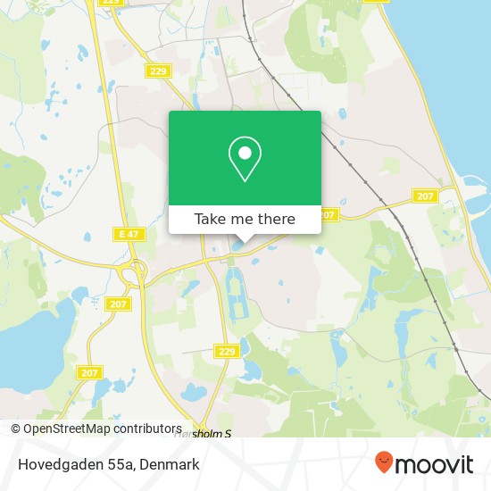 Hovedgaden 55a kort