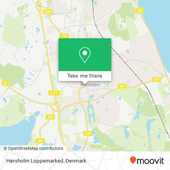 Hørsholm Loppemarked map