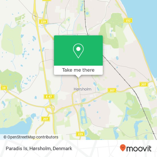 Paradis Is, Hørsholm map