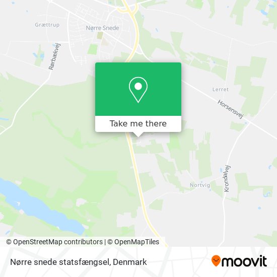 Nørre snede statsfængsel map