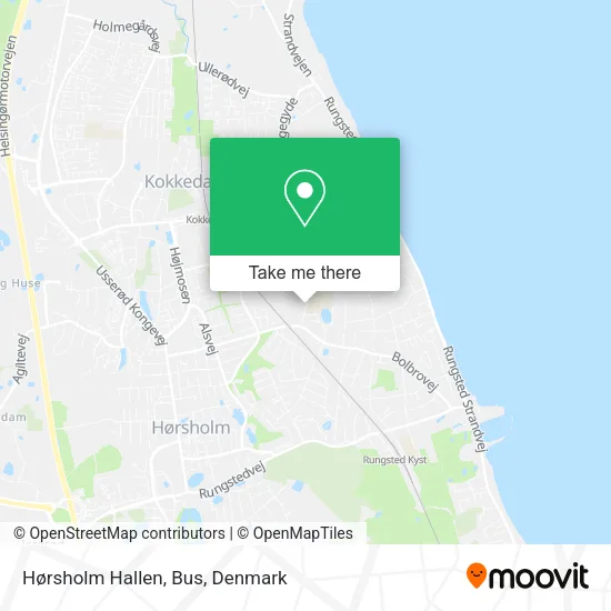 Hørsholm Hallen, Bus map