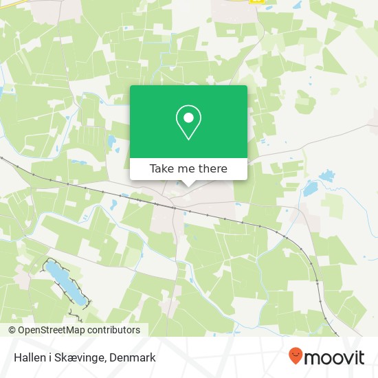 Hallen i Skævinge map