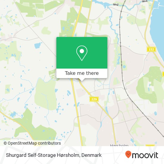 Shurgard Self-Storage Hørsholm map