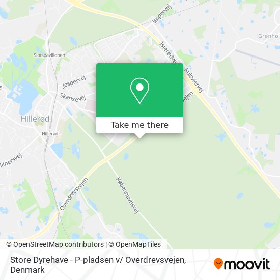 Store Dyrehave - P-pladsen v/ Overdrevsvejen map
