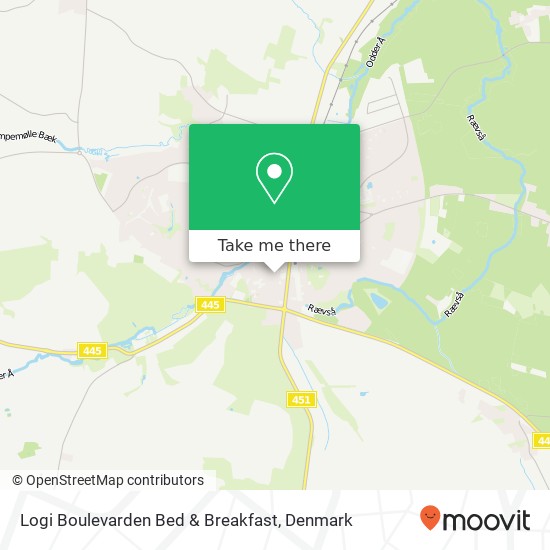 Logi Boulevarden Bed & Breakfast map