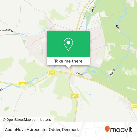 AudioNova Hørecenter Odder map
