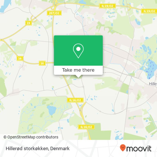 Hillerød storkøkken map