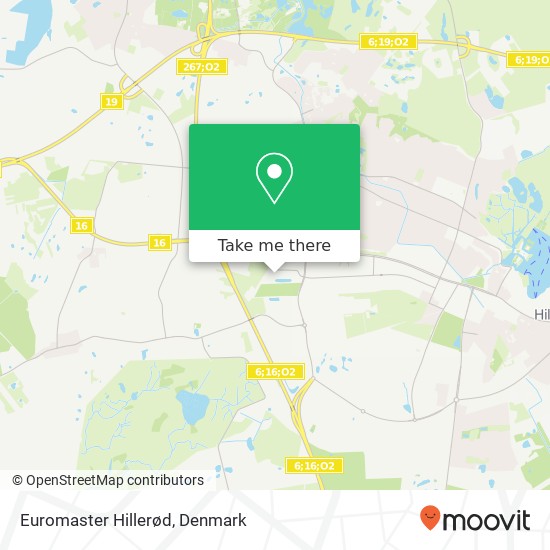 Euromaster Hillerød map