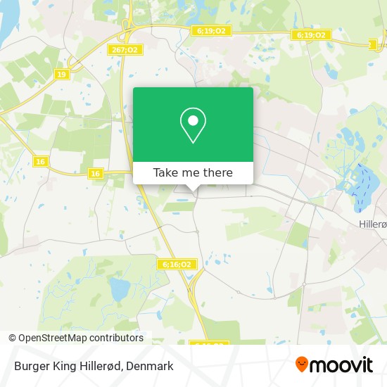 Burger King Hillerød map