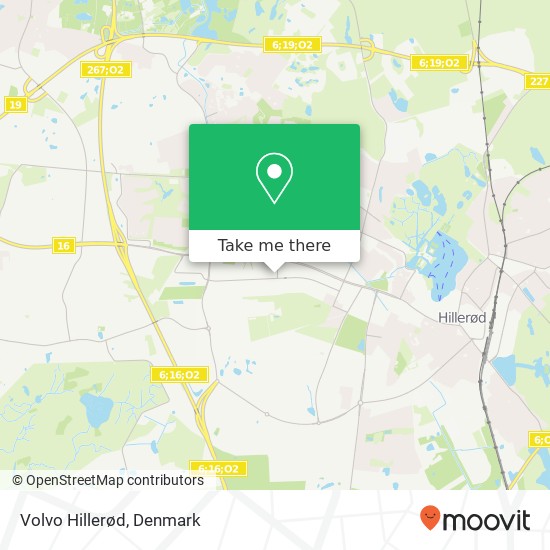 Volvo Hillerød map