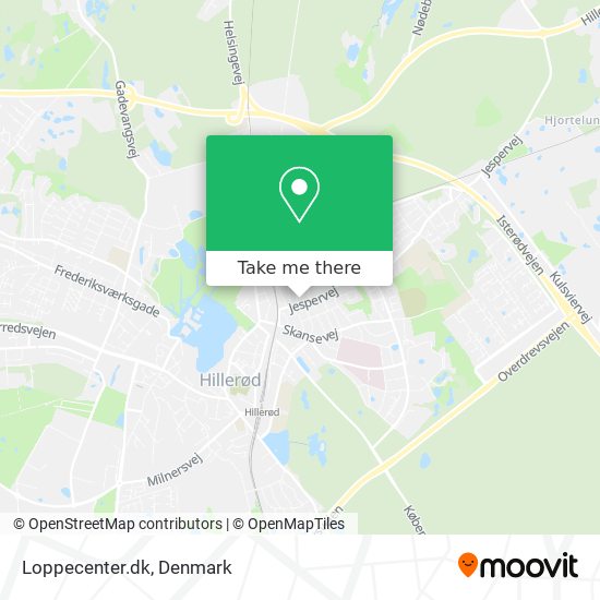 Loppecenter.dk map