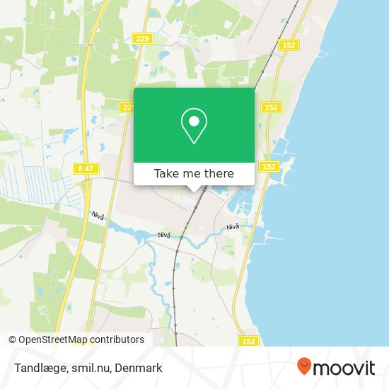 Tandlæge, smil.nu map