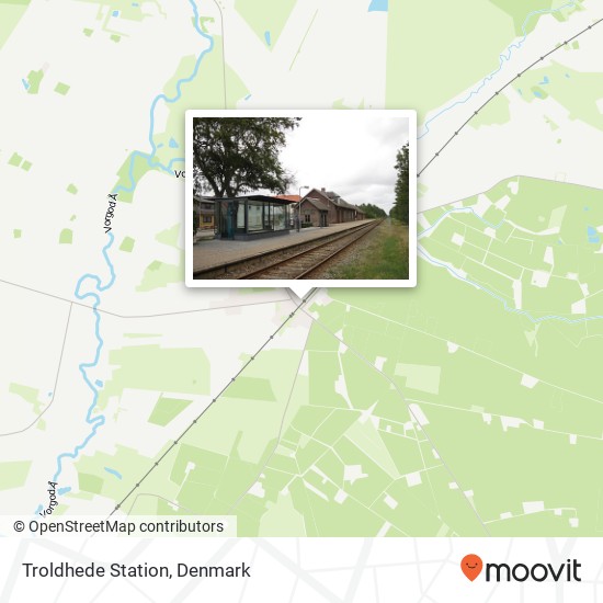 Troldhede Station map