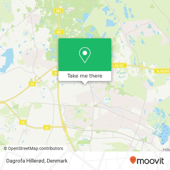 Dagrofa Hillerød map