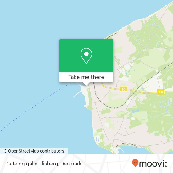 Cafe og galleri lisberg map