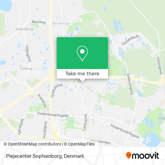 Plejecenter Sophienborg map