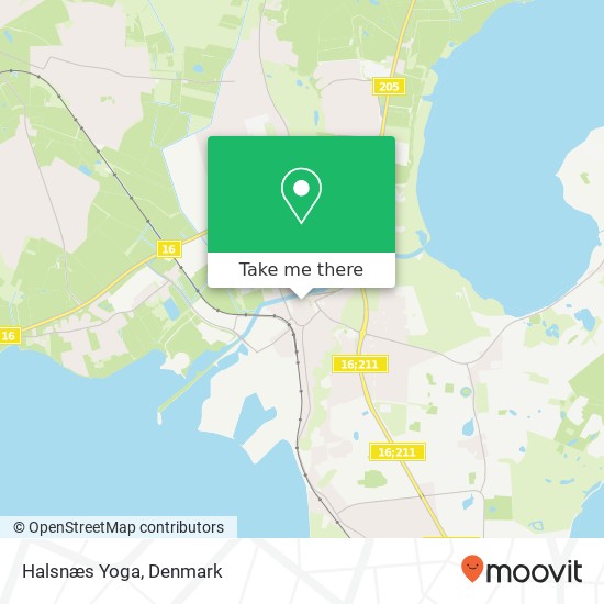 Halsnæs Yoga map