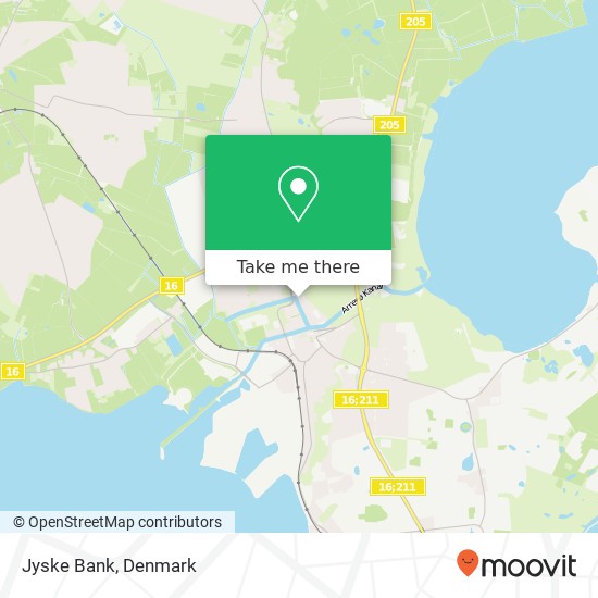 Jyske Bank map