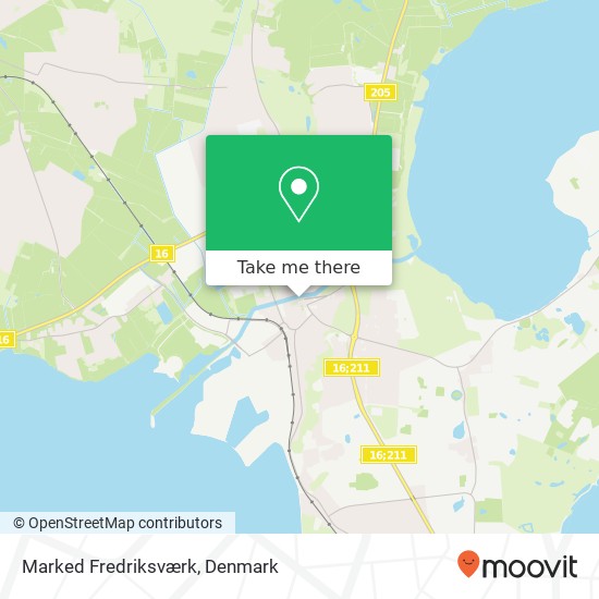 Marked Fredriksværk map