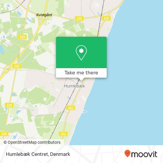 Humlebæk Centret map