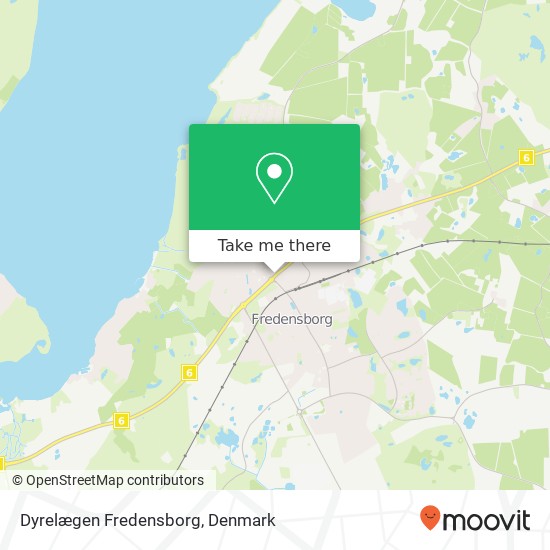 Dyrelægen Fredensborg map