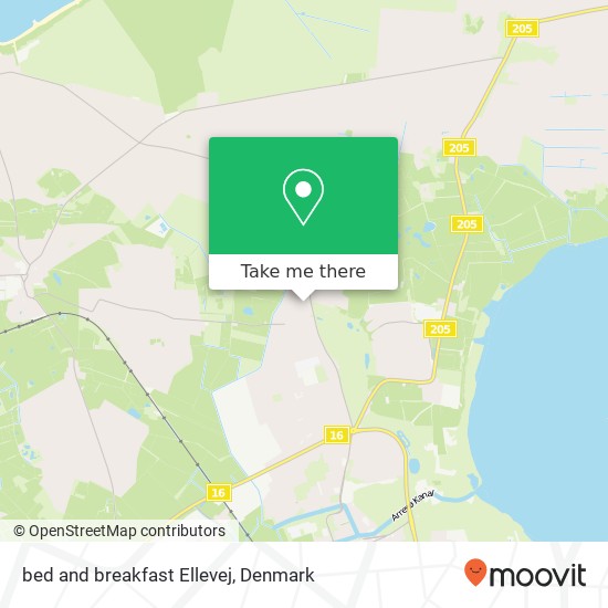 bed and breakfast Ellevej map