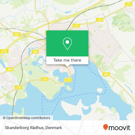 Skanderborg Rådhus map